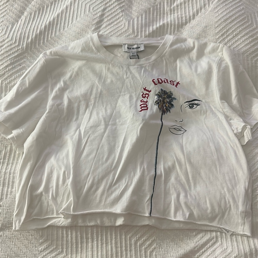 True religion crop top shirt